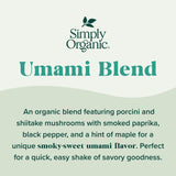 Simply Organic Roasted Garlic & Herb Umami Blend, Organic, 2.19 Ounce