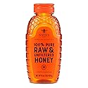 Nate's 100% Pure, Raw & Unfiltered Honey - Award-Winning Taste, 16 oz. Squeeze Bottle