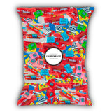 CandyKrave Candies with 6 Pounders pack of 4 Gummies Sweets Assortment Bulk Candy Variety Pack Individually Packed (Twizzlers Rainbow and Strawberry