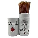 Six Tree Farm Maple Saplings, Pure State of Vermont Maple Syrup, Grade A Dark, Maple Sticks (50, Dark Robust)