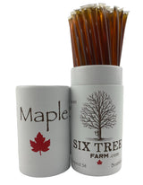 Six Tree Farm Maple Saplings, Pure State of Vermont Maple Syrup, Grade A Dark, Maple Sticks (50, Dark Robust)