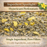 Hierba de San Juan (St. John’s Wort) Tea - 4 oz Loose Leaf - 100% Natural, Vegan, Non-GMO - Herbal Tea by Bexpertsusa