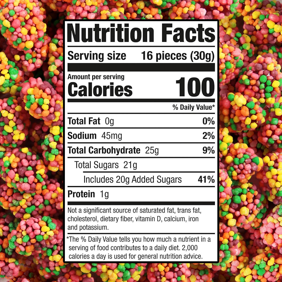 Gummy Clusters Rainbow, 2lb Pack of Gummy Clusters Bulk, Perfect Gummy Candy Snack for Parties, Birthdays, Holidays, Gift Bags, Office Treats