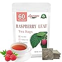 Raspberry Leaf Tea Bags 60 Count - 100% Pure Leaves | Natural Women’s Wellness Cycle Support Herbal Tea | Loose Leaf Caffeine Free
