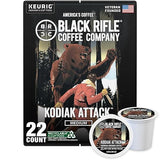 Black Rifle Coffee Company Kodiak Attack Medium Roast K-Cups 22ct Coffee Pods - Veteran-Founded, Bold & Robust Flavor, Compatible with Keurig