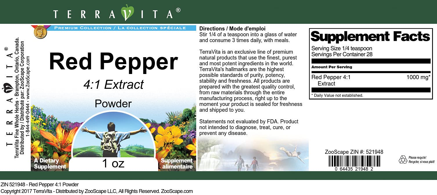 Red Pepper 4:1 Powder (1 oz, ZIN: 521948) - 3 Pack
