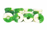 Grandys Candys Green Apple Gummi Rings- Soft, Chewy, Sugar Dusted- Bulk Candy (2 Pound)