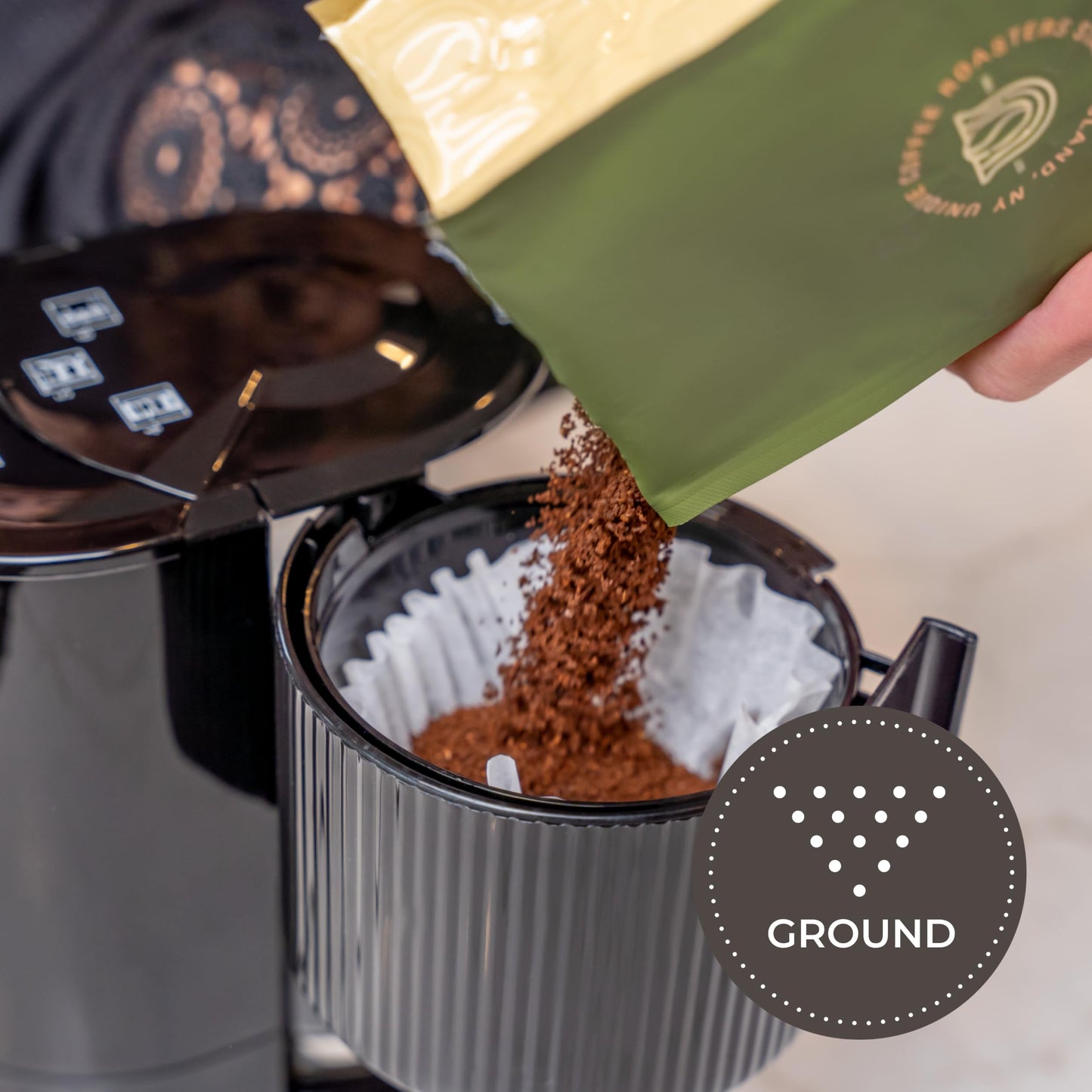 Smooth 'Belgian Chocolate' Flavored Ground Coffee, 1 LB (16 oz) bag, Medium Roast, 100% Arabica Premium Quality Flavor