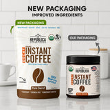 La Republica Organic Decaf Instant Coffee (35 Servings), Colombian Medium Roast, Toasted Caramel, Fair Trade, Low-Acid