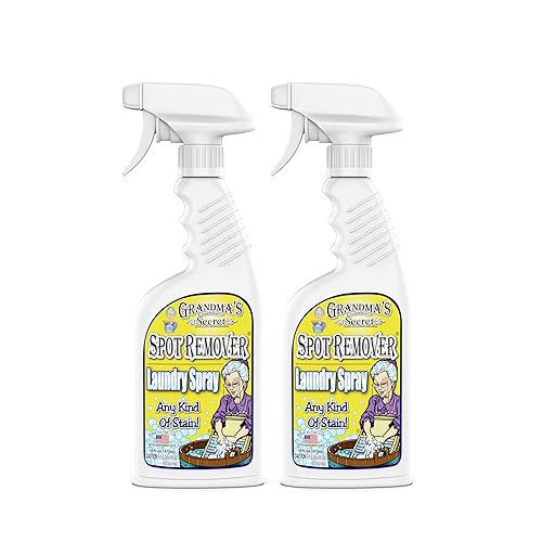 Grandma's Secret Spot Remover Laundry Spray - Chlorine, Bleach and Toxin-Free Fabric Stain Remover for Clothes - Removes Oil, Paint, Blood and Pet