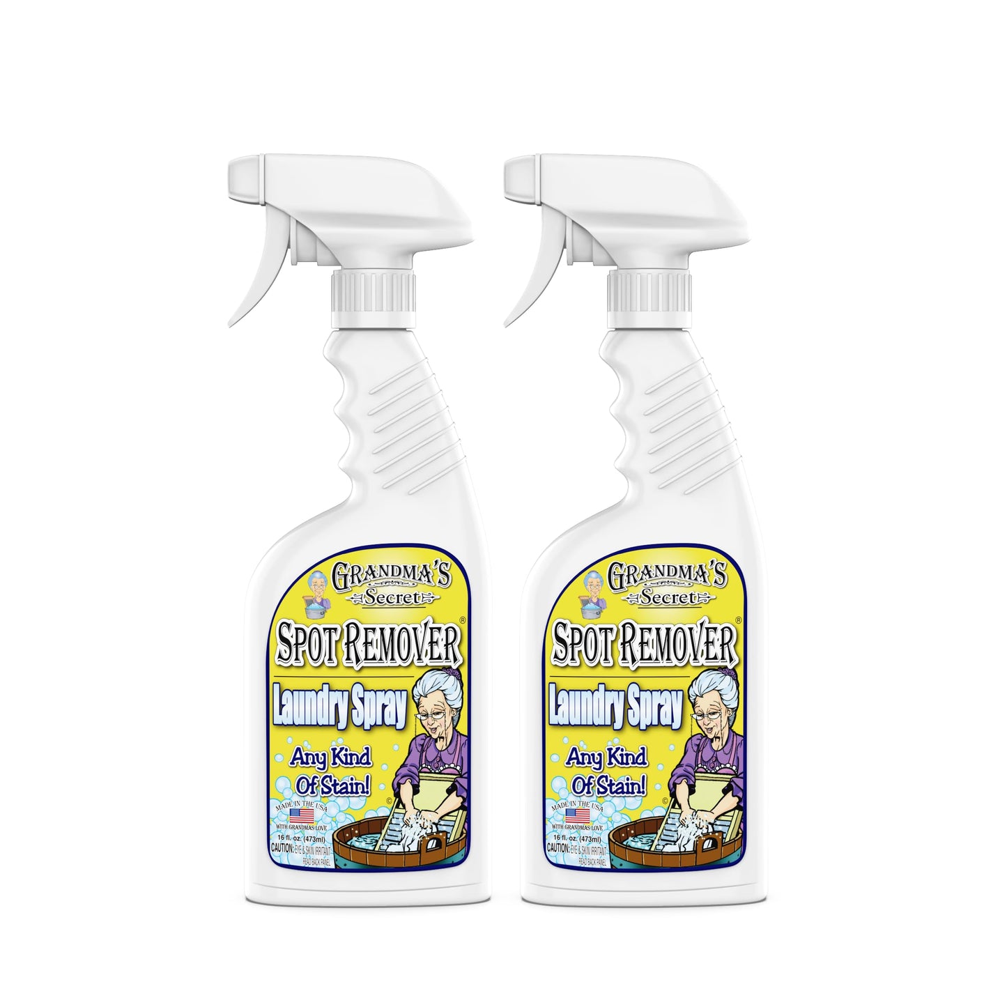 Grandma's Secret Spot Remover Laundry Spray - Chlorine, Bleach and Toxin-Free Fabric Stain Remover for Clothes - Removes Oil, Paint, Blood and Pet