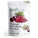 Food to Live Organic Beet Root Juice Powder, 1 Pound - Non-GMO, Raw, Keto, Vegan, Bulk, Contains Maltodextrin. Nitric Oxide Booster. Perfect