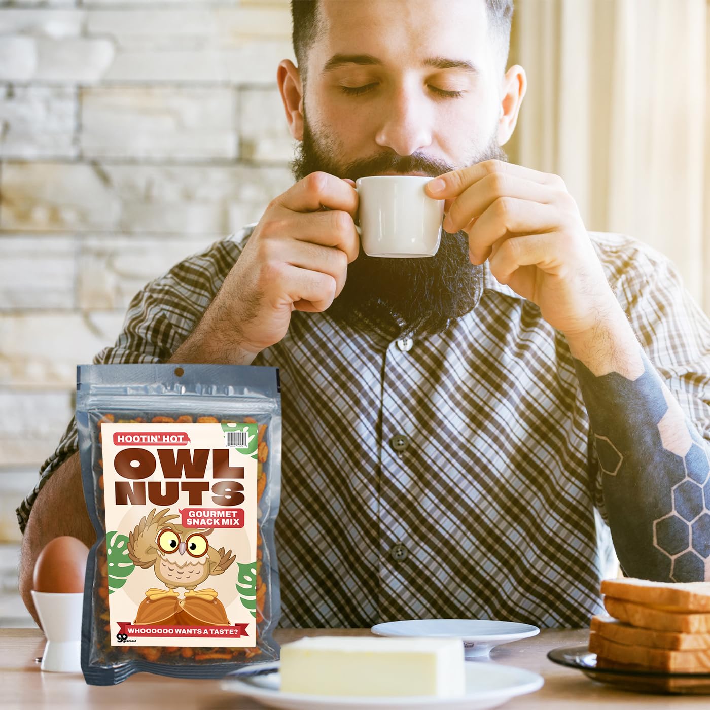 Owl Nuts Gourmet Trail Mix - Crunchy and Nutty Snack Blend - Healthy Fuel for Hiking, Work, and Adventure - Irresistible Flavors Packed with Energy!