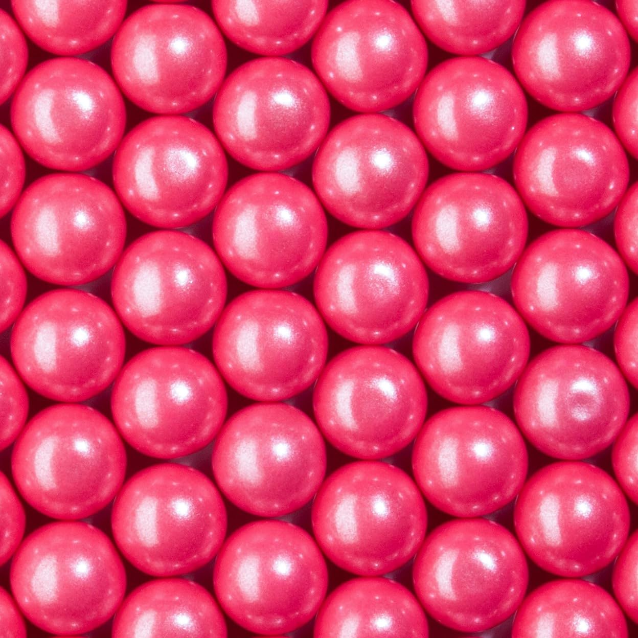 Candy Envy - Shimmer Pink Gumballs - 1 Inch - Approximately 113 Gumballs Per 2lb Bag - Bulk Pink Candy - North American Made & Kosher Certified