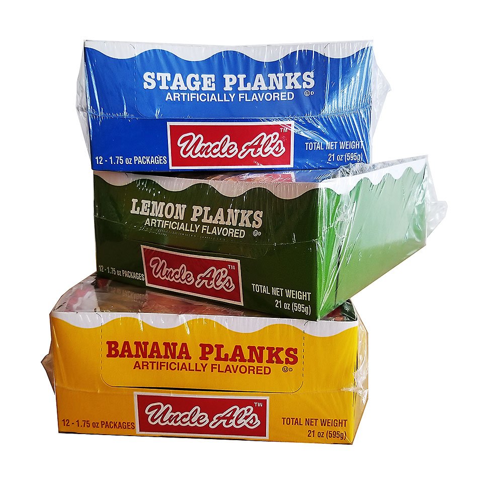 Uncle Al's Stage Plank Cookie Bundle (Pack Of 3) 1-Original 1-Lemon 1-Banana, Old Fashion, Childhood Favorite By Goode Cookie Bundles