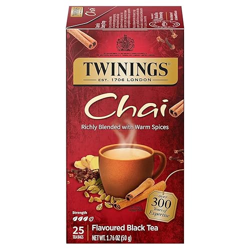 Twinings Chai Tea Bags, 25/Box (TNA51730)
