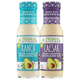Primal Kitchen Ranch Dressing & Marinade and Caesar Dressing & Marinade, Made with Avocado Oil and Cage-Free Eggs, 8 Fluid Ounces, Variety Pack of 2