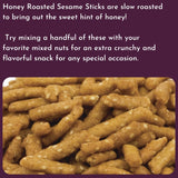 WinCrest Bulk Honey Roasted Sesame Sticks - 5 Lb Case
