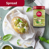 Polli Pesto Sauce Arugula & Basil - Italian Green Pesto with Basil, Parsley, Pecorino Romano DOP Cheese & Cashews - 2 Pack (6.7 oz Each)