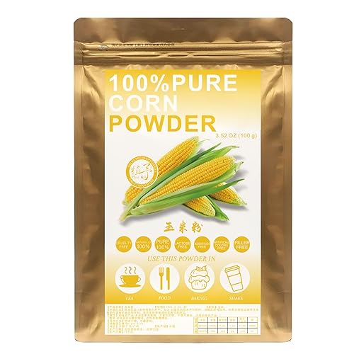 Plant Gift 100% Pure Corn Powder ??? Natural Powder, Great Flavor for Drinks, Smoothie, Yogurt, Baking, Cookies, Cakes and Beverages, Quick Cooking