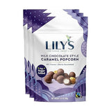 Lily's Milk Chocolate Style Caramel Popcorn By Sweets, Stevia Sweetened, No Added Sugar, Low-Carb, Keto Friendly, Fair Trade, Gluten-Free & Non-Gmo