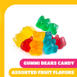 Gummi Bears - 1 Pound Pack - Gummy Candy - Assorted Fruit Flavors - Chewy Candy for Parties, Snacking, and Goodie Bags - Classic Gummies - Lunchbox