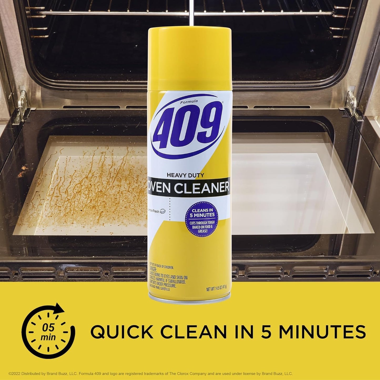 Kingsford Grill Cleaner & Formula 409 Oven Cleaner in Lemon Fresh Scent, Heavy Duty BBQ Grill Degreaser and Oven Cleaning Spray, Removes Grease