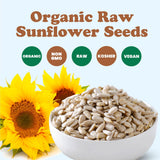 Food to Live - Organic Sunflower Seeds, 2 Pounds - Hulled, Raw, Non-GMO, Dried Kernels, Unsalted, Kosher, Vegan, Keto, Paleo, Sirtfood, Bulk