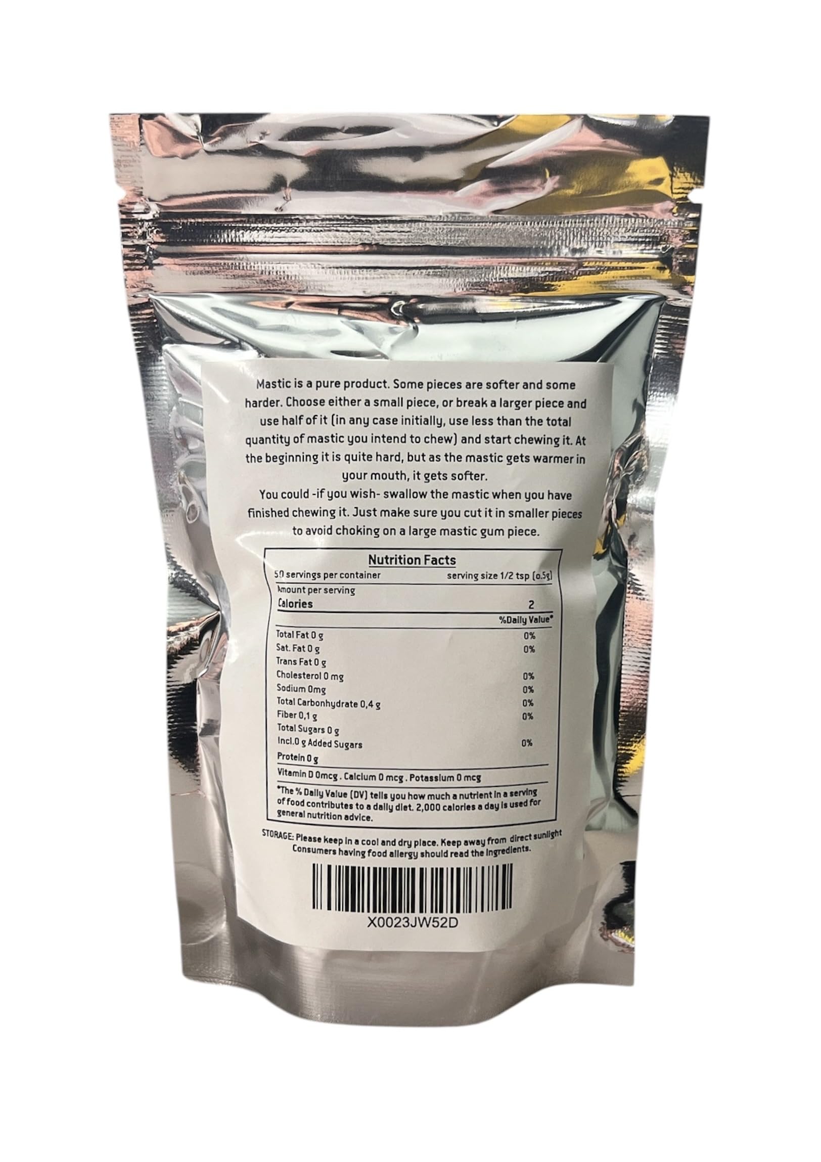 Chios Mastiha Pack 25gr (0.88oz) Medium Tears - 100% Pure Mastic Gum from Mastic Growers - Natural Raw Resin for Facial Toning & Jawline - Sugar-Free
