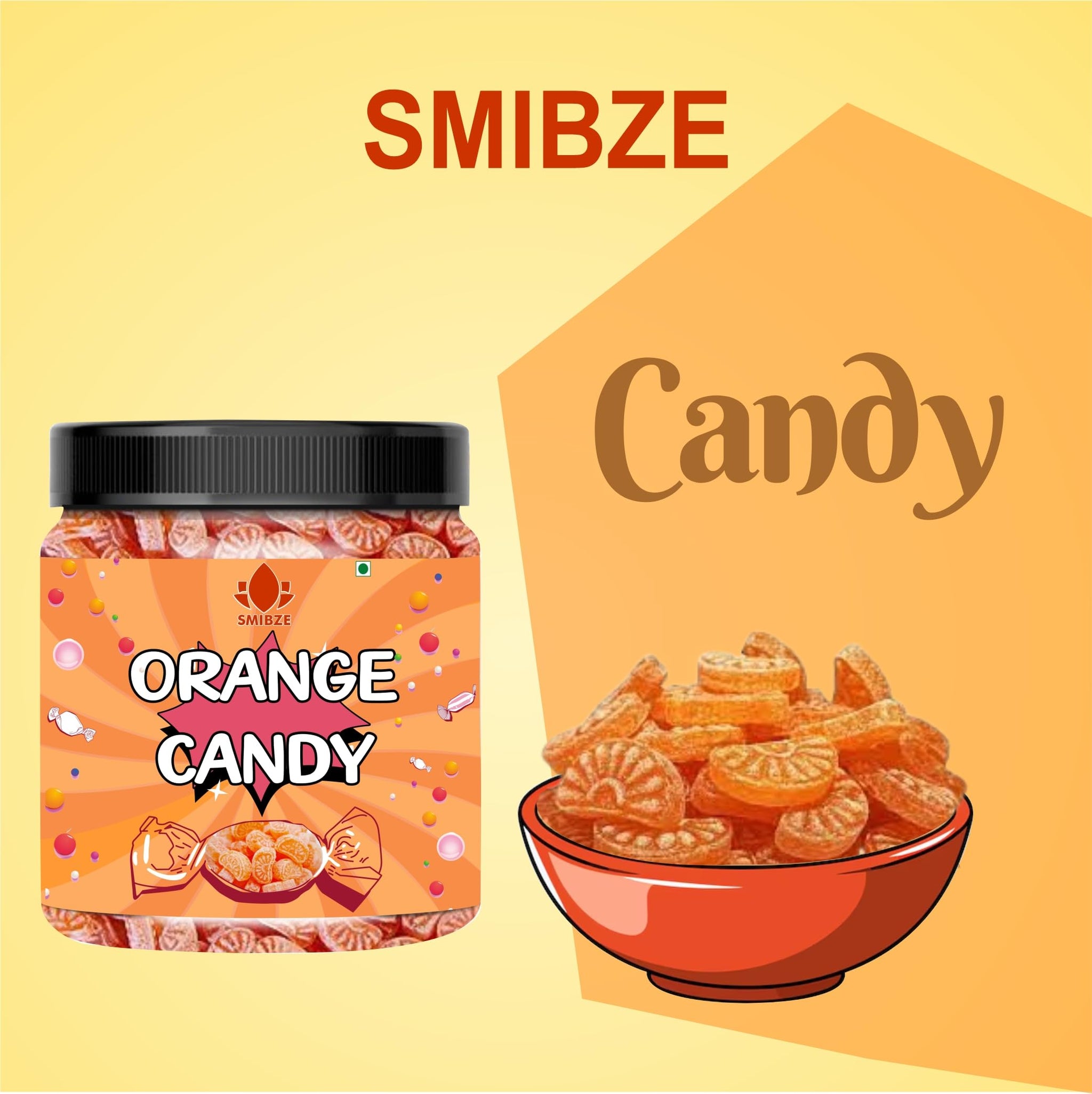 SMIBZE Natural Orange Candy 150 GM (Pack of 1) SMIBZE