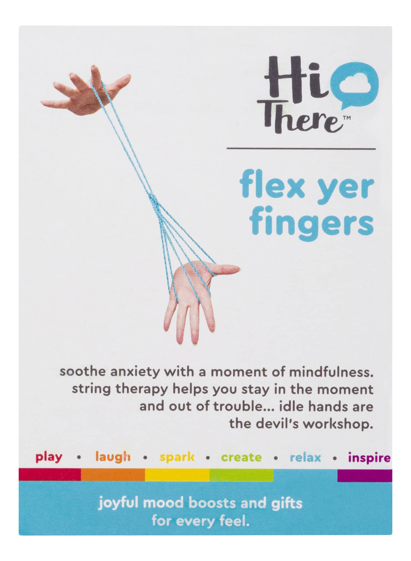 Toysmith Flex YER Fingers - Hi There! Delightfully Witty Gift, Tactile Meditation, Fidget Toy, for People of All Ages