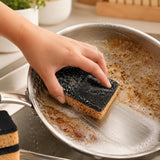 SOFTMED 10-Pack Heavy Duty Scrub Sponges, Dual-Sided Kitchen Cleaning Sponges for Dishwashing, Non-Scratch Scrubbers for Pots, Pans, and Household