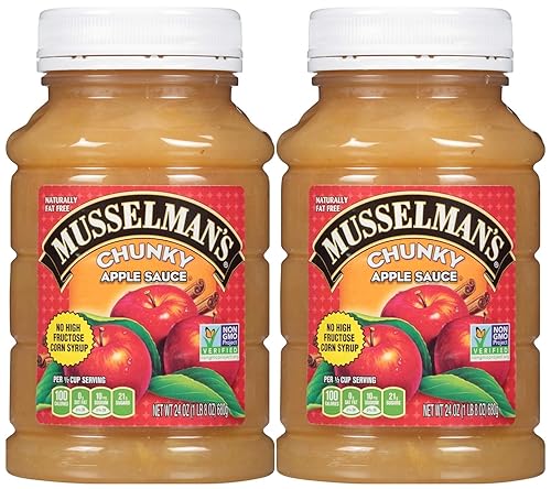 Musselman's CHUNKY Apple Sauce (Pack of 2) 24 oz Jars