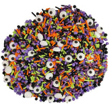 1 Bottle Candy Eyeballs Eyes Soft Jimmies Cake Cupcake Toppers Cookie Decorations Edible Holiday Sprinkles Mix for Halloween Cake Cupcakes Decoration