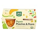 365 by Whole Foods Market, Organic Peaches & Pears Snack Cups, 4 Count