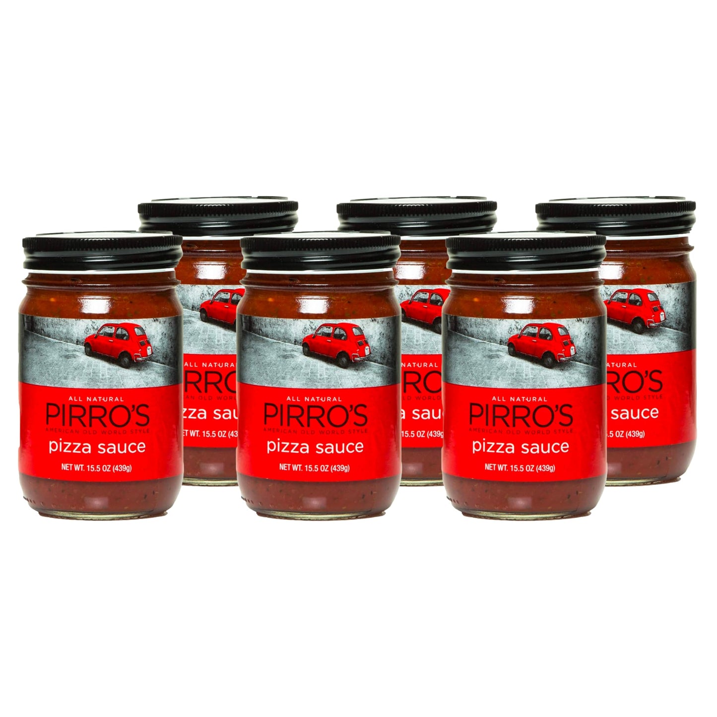 Pirro's Pizza, All Natural Sauce, 15.5 Ounce (Pack of 6)