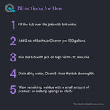 AquaDoc Jetted Bathtub Cleaner - Bathtub Jet Cleaner & Spa Cleaner Chemical - Fast Acting Jetted Tub Cleaner - Recommended Jet Tub Cleaner for Bathtub