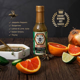 Black Bee Top 3 Hot Sauce Gift Set (3 Pack) - Citrus Thyme Jalapeño, Pineapple Coconut Habanero & Honey Basil Red Habanero - Small Batch Artisan Hot