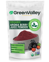 Green Valley Superfoods Organic Aronia Berry Juice Powder, Chokeberry, Antioxidant Rich Anthocyanins (12 Ounce)