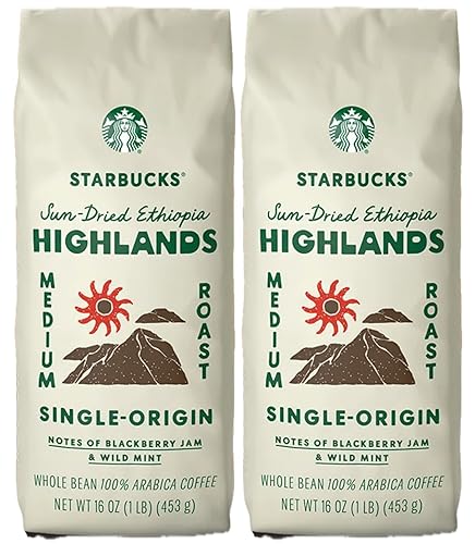 Starbucks Whole Bean, Ethiopia, 16 Ounces (Pack of 2)