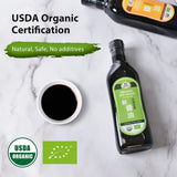 52USA Soy Sauce Low Sodium, 16.2oz(480ml), USDA Organic Dark Soy Sauce, Naturally Brewed, Zero Additives, No Coloring, Low Sodium Soya Sauce Perfect