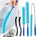 5 Pack Dryer Vent Cleaner Kit, Extra Long Flexible Brushes for Lint, Pet Hair & Dust, Refrigerator Coils, Home Washers, Sinks & Drains