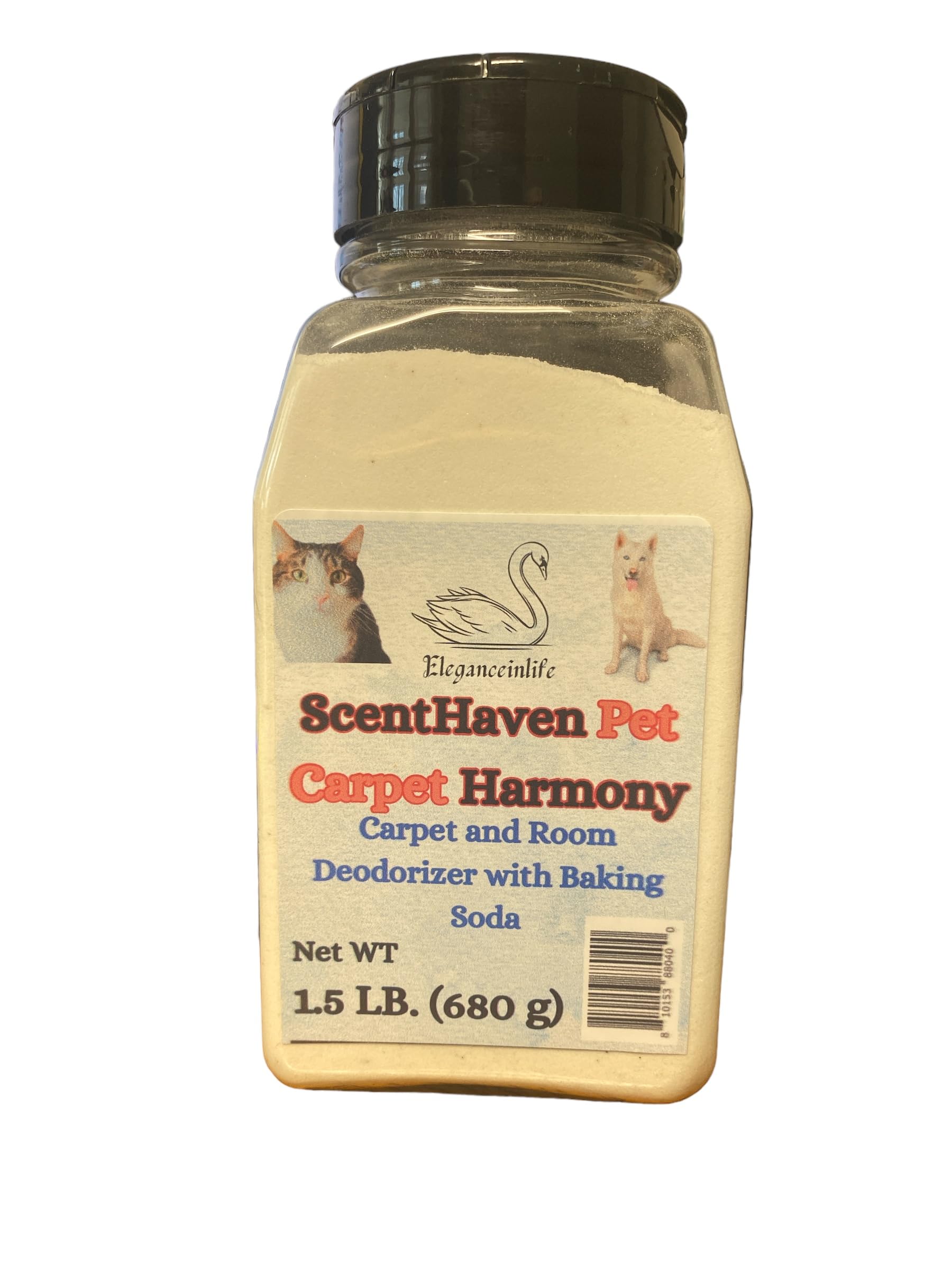 Eleganceinlife ScentHaven Pet Carpet Harmony, Carpet and Room Deodorizer with Baking Soda, 1.5 LB. (680g) Each Pack of 2