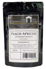 Elmwood Inn Fine Teas, Peach Black Tea, 25 Pyramid Sachets