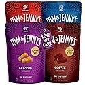 Tom & Jenny's Sugar Free Candy (Soft Caramel) with Sea Salt and Vanilla - Low Net Carb Keto Candy - with Allulose and Maltitol - (Flavor Variety Pack