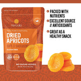 Dried Apricots No Sugar Added, 1 Pound. Turkish Apricots Dried Fruit, Dry Apricot Bulk, Apricots. All Natural, Non-GMO.