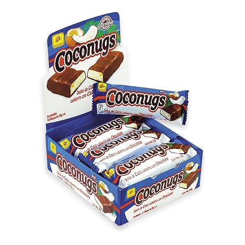 Nugs Recreo Chocolate Bar Candy with peanuts and milky caramel (Coco Nugs)