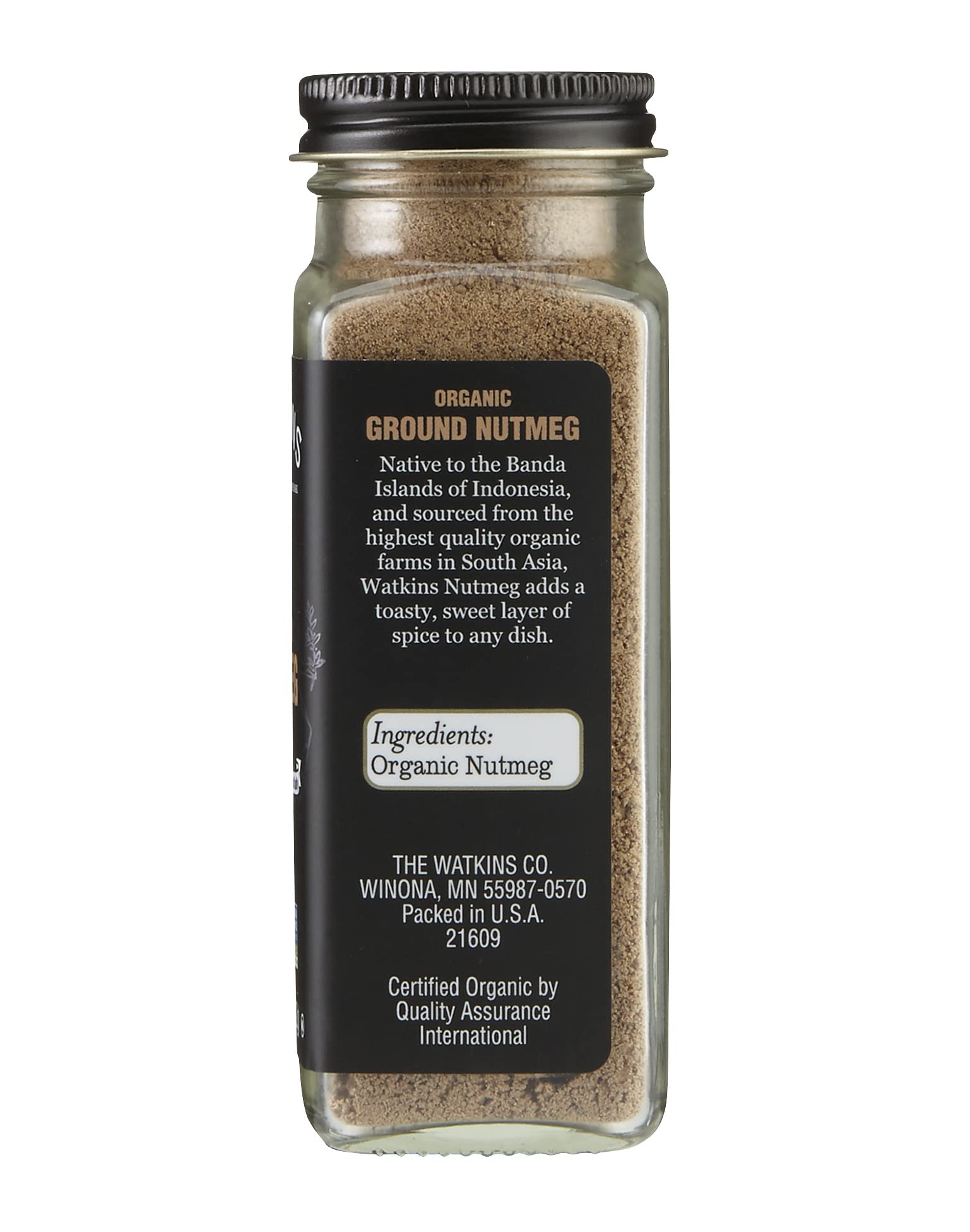 Watkins Gourmet Organic Spice Jar, Ground Nutmeg, 2 8 Ounce
