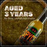 SPYCE Habanero Hot Sauce, Vegan, Gluten Free, Low Sodium, Non-GMO, No MSG, No Sugar, No Filler (5 oz, Green Habanero)