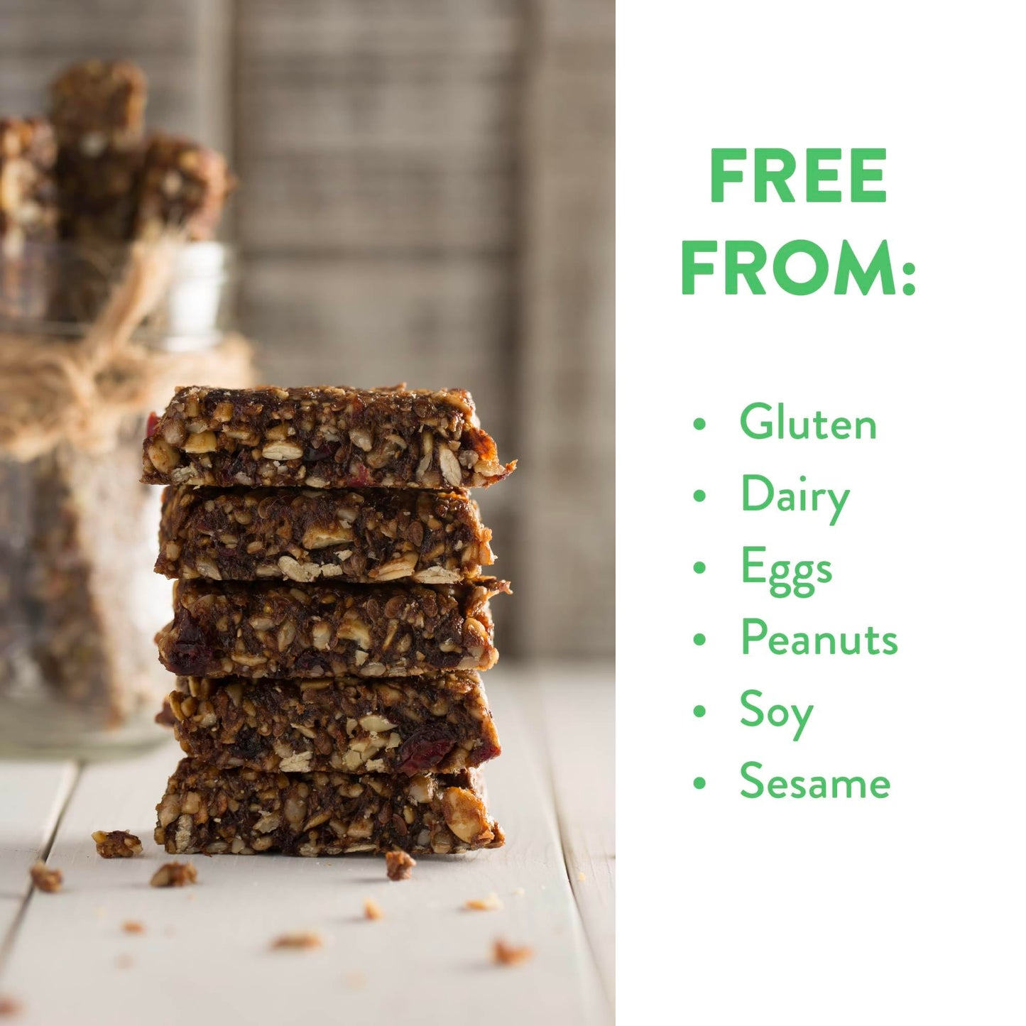 GluteNull Buckwheat Granola Bars, Cranberry-Raisin, Gluten Free, Plant Based, Good Source of Fiber, 8oz